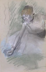 Táncosnő, 1880-85 (pasztell, papír, kartonra fektetve)